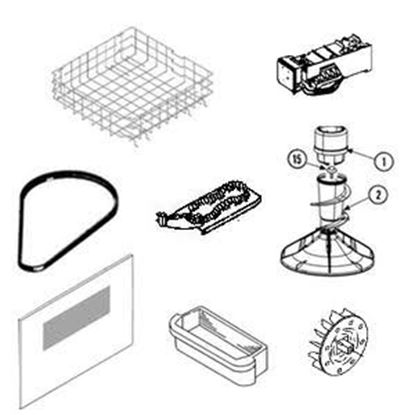 Picture of Whirlpool HINGE - Part# W10842414