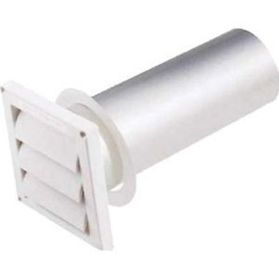 Picture of 4" WHITE LOUVERED - Part# SVHAW4