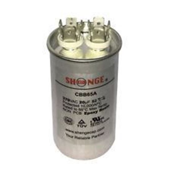 Picture of 20 MFD 370V ROUND RUN CAP - Part# PRC20A