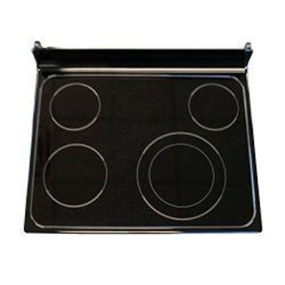 Picture of GE RANGETOP GLASS ASM BK - Part# WB62T10640