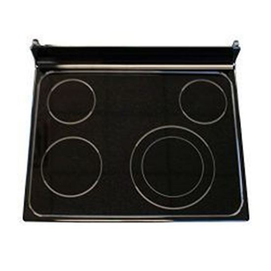 Picture of GE RANGETOP GLASS ASM BK - Part# WB62T10640
