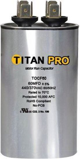Picture of 35+3 MFD 370V OVAL RUN CAP - Part# TOCD353