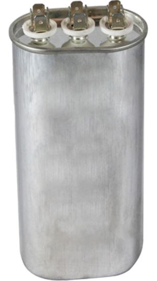 Picture of 60+7.5MFD 370V OVAL - Part# POCD6075
