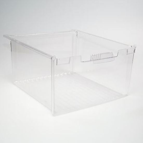 Picture of GE General Electric Hotpoint Sears Kenmore Refrigerator VEGETABLE PAN BIN CLEAR - Part# WR32X10834