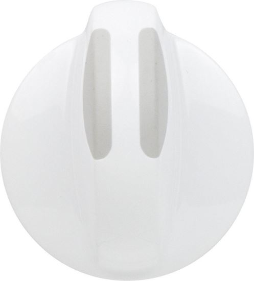 Picture of Frigidaire Electrolux Westinghouse Kelvinator Gibson Sears Kenmore Clothes Dryer Rotary Selector Knob - White with Gray Inserts - Part# 134844410