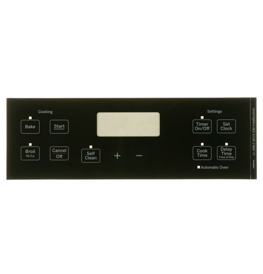 Picture of GE FACEPLATE GRAPHICS (BK) - Part# WB07X22580
