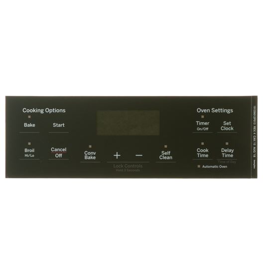 Picture of GE FACEPLATE GRAPHICS (GY) - Part# WB07X26740