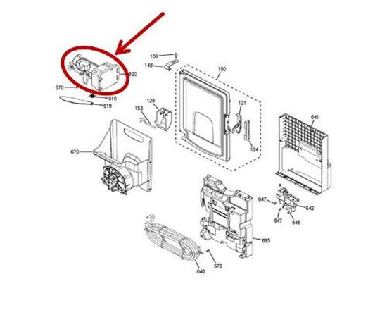 Picture of GE ICEMAKER - Part# WR30X28731