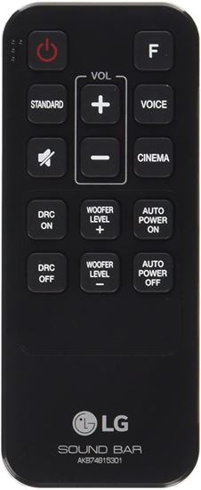 Picture of LG Electronics REMOTE CONTROLLER ASSY - Part# AKB74815301