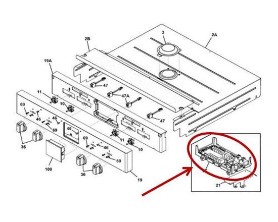 Picture of Frigidaire BOARD ASSEMBLY - Part# 316475806