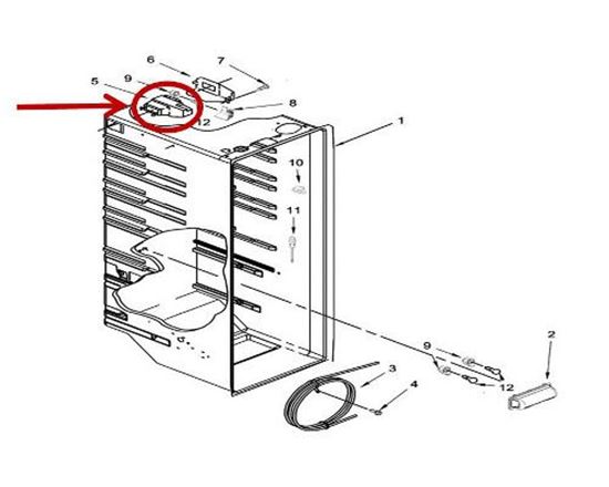 Picture of Whirlpool DIFFUSER - Part# W11317276