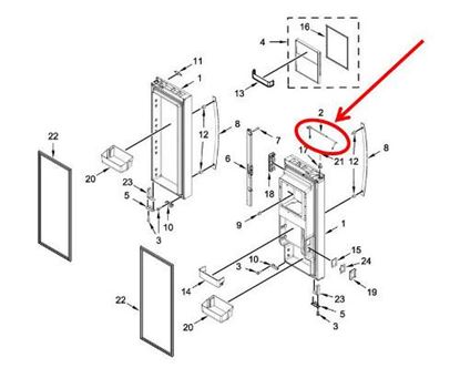 Picture of Whirlpool TUBE-WATER - Part# W11366500