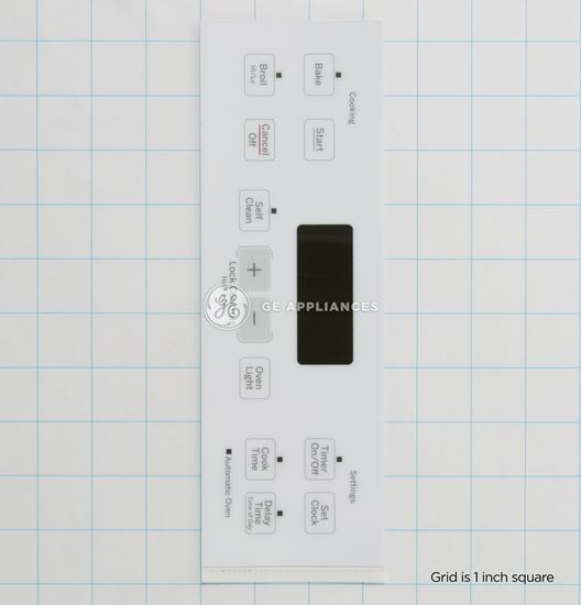 Picture of GE Faceplate Graphics (Ww) - Part# WB27T11512