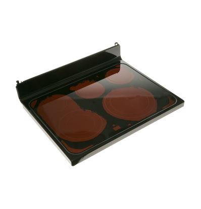 Picture of GE Rangetop Glass Asm (Bk) - Part# WB62X20851