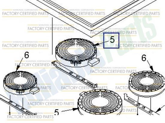 Picture of Whirlpool Elmnt-Surf - Part# W10823710