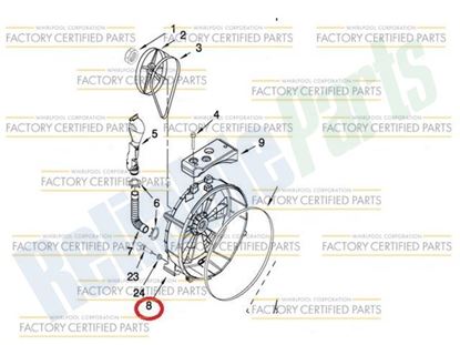 Picture of Whirlpool Tub-Outer  (Drop Ship) - Part# W11239040
