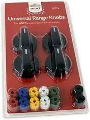 Picture of Frigidaire UNIVERSAL RANGE KNOB KIT,BLACK - Part# KNOBKIT4B