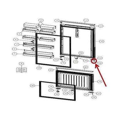 Picture of Fisher & Paykel SWS:SCREW #8X22 WAF PH STZP(PK - Part# 881044P