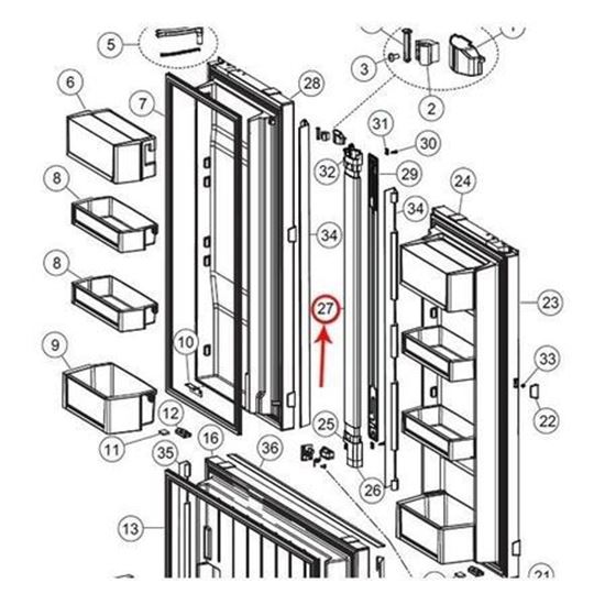 Picture of Fisher & Paykel BODY FLAPPER BI - Part# 839681