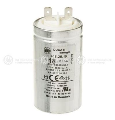 Picture of GE CAPACITOR 18MFD 450V - Part# WB27X27239