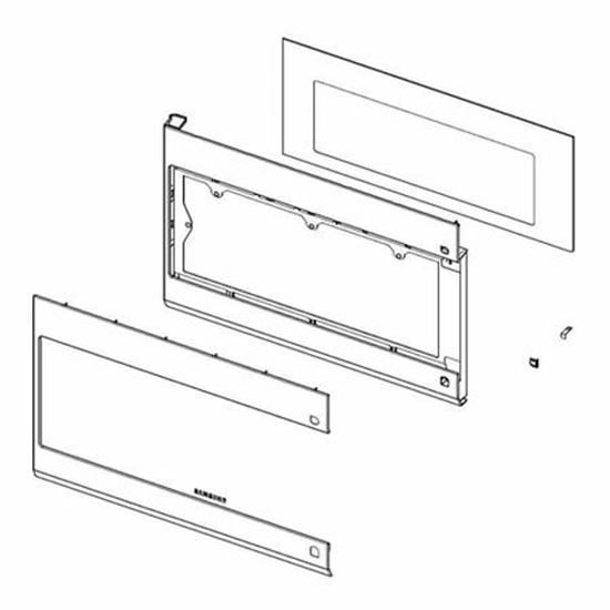 Picture of Samsung DOOR-A ASSY - Part# DE94-04314A