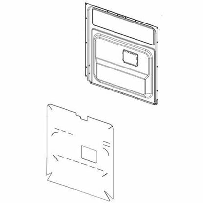 Picture of Samsung INNER WASHER DOOR ASSY+(DW1) - Part# DD97-00608B