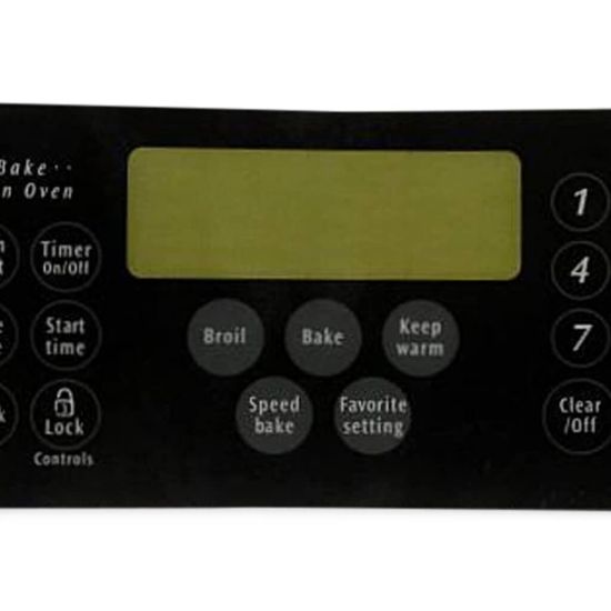 Picture of Electrolux Overlay,clock,black,w/mini Ove Part# 316419704