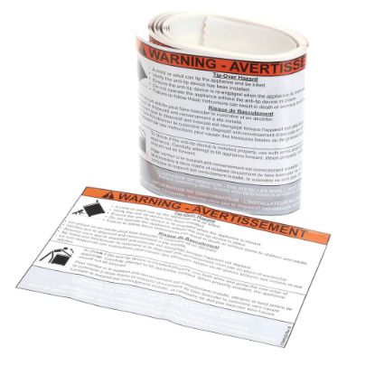 Picture of Electrolux Label,anti-tip Part# 316483102