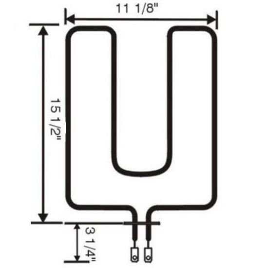 Picture of Electrolux Element,broil,2950 W Part# 5303051140