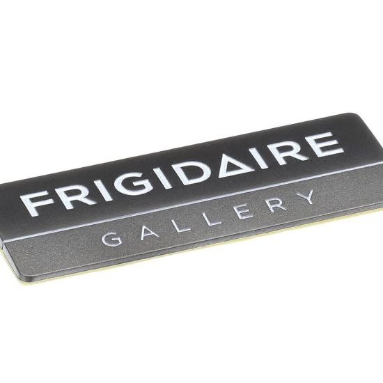 Picture of Electrolux Nameplate,black Stainless Part# 5304510904