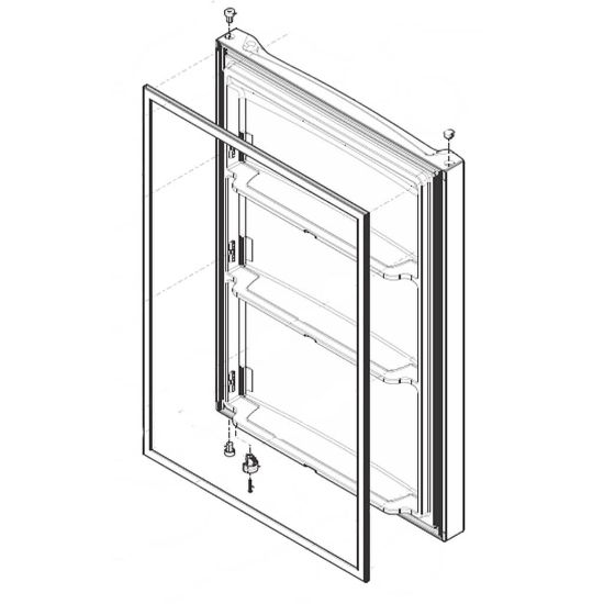 Picture of Electrolux Door-complete Part# 5304532518