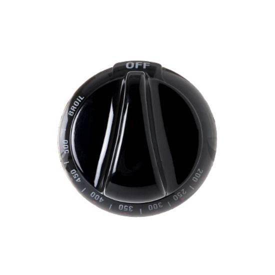 Picture of GE Knob-thermostat (Black) Part# WB03K10037