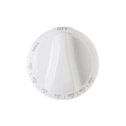 Picture of GE Knob-control (White) Part# WB03K10036