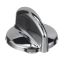 Picture of GE Knob Burner Tri-chrome Part# WB03X10316
