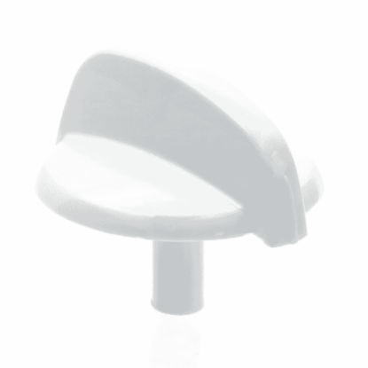 Picture of GE Knob Minivalve White Part# WB03X31144