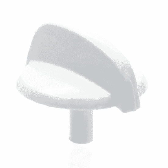 Picture of GE Knob Minivalve White Part# WB03X31144