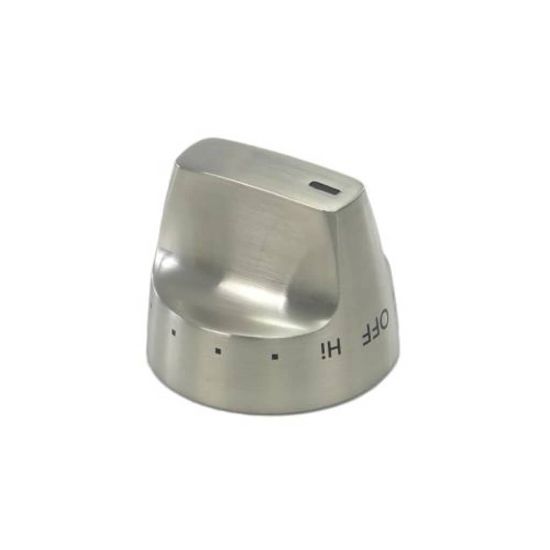 Picture of GE Stainless Steel Control Knob Part# WB03X31671
