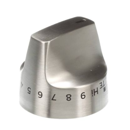Picture of GE Brushed Ss Range Control Knob Part# WB03X31672