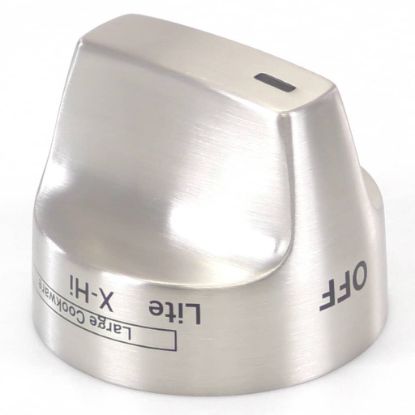 Picture of GE Brushed Ss Range Control Knob Part# WB03X31774