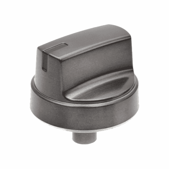 Picture of GE Black Stainless Range Control Knob Part# WB03X31786