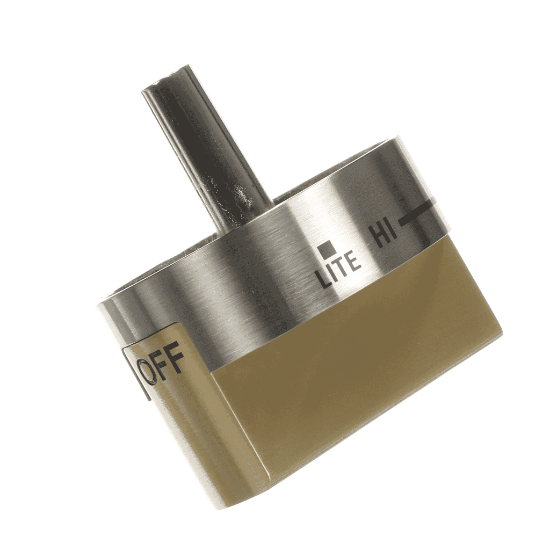 Picture of GE Brass Knob Burner Part# WB03X39548