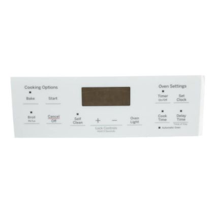 Picture of GE Faceplate Graphics-white Part# WB07X44619