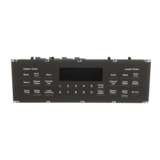 Picture of GE Oven Control & Faceplate Part# WB27X41655