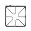 Picture of GE Grate (Taupe) Part# WB31K10044
