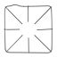 Picture of GE Grate-8 Finger (Black) Part# WB31K10012
