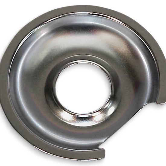 Picture of GE 6 Inch Chrome Burner Pan - Elec Part# WB32X10012