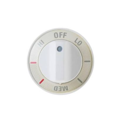 Picture of GE Inf Knob Wht Part# WB3K5243