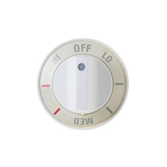 Picture of GE Inf Knob Wht Part# WB3K5243