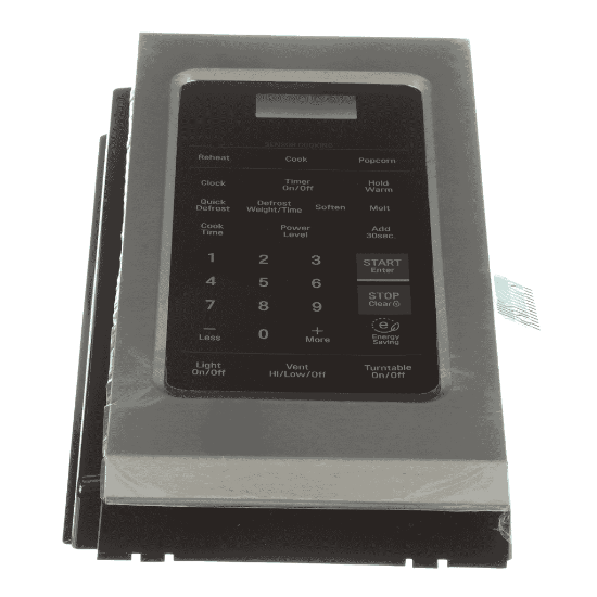 Picture of GE Black Contolr Panel White Led Part# WB56X29975