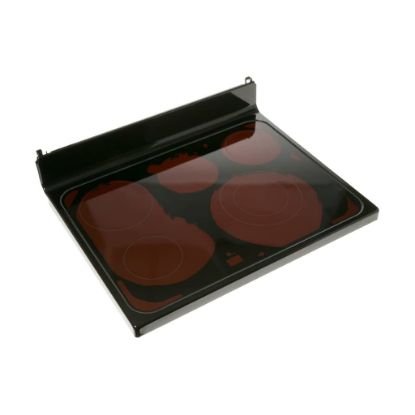 Picture of GE Rangetop Glass Asm (Bk) Part# WB62X20903